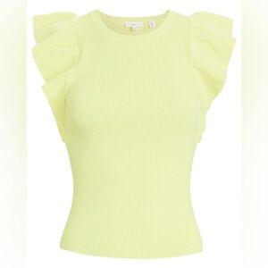 A.L.C. Holly Ruffled Tank Top